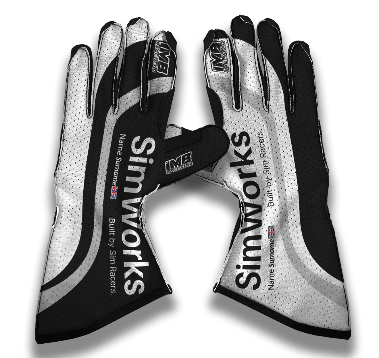 SimWorks LSGE-2 Long Racing Gloves external stitch